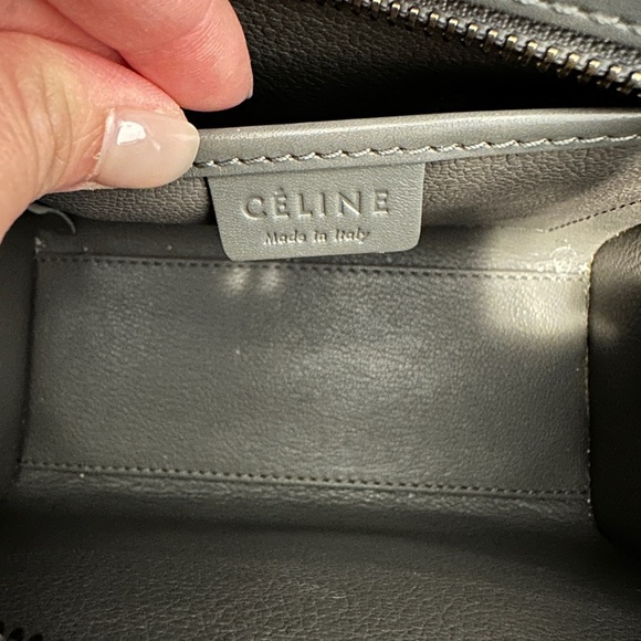 Celine Nano Luggage Bag in Drummed‎ Calfskin Gray - Picture 5 of 16